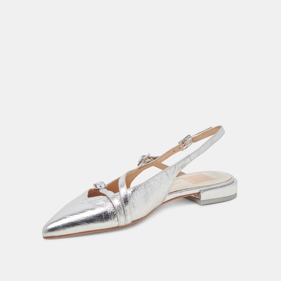 Dolce Vita Shoes - NEW Dolce Vita Pamla Silver Slingback Flats
